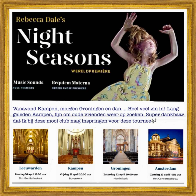 16 april 2023 Night Seasons and Requiem van Rebecca Dale