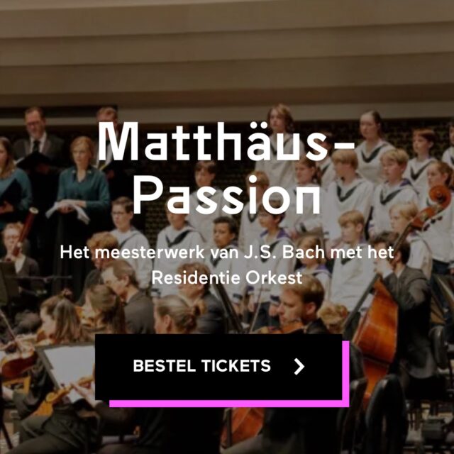 28 maart Matthäus Passion Nederlands Kamerkoor